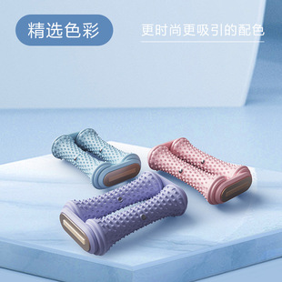 瑜伽筋膜球足底按摩轮脚底筋络疏通滚轴训练器多功能按摩滚轮磁石