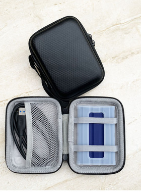 适用于三星T7Shield保护套移动固态硬盘包迷你便携收纳包防滑硅胶套便携PSSD防震袋抗摔盒
