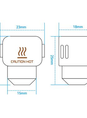 拓3A1 mini D打n印机配件竹子 A1 端mii  热硅胶套黑色 耐高温防