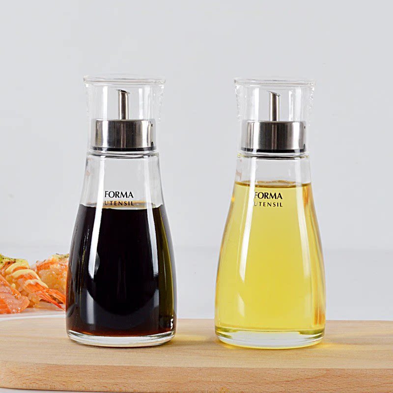 ASVEL玻璃油醋瓶油壶防漏酱油瓶醋瓶调味瓶 日式带盖厨房用品