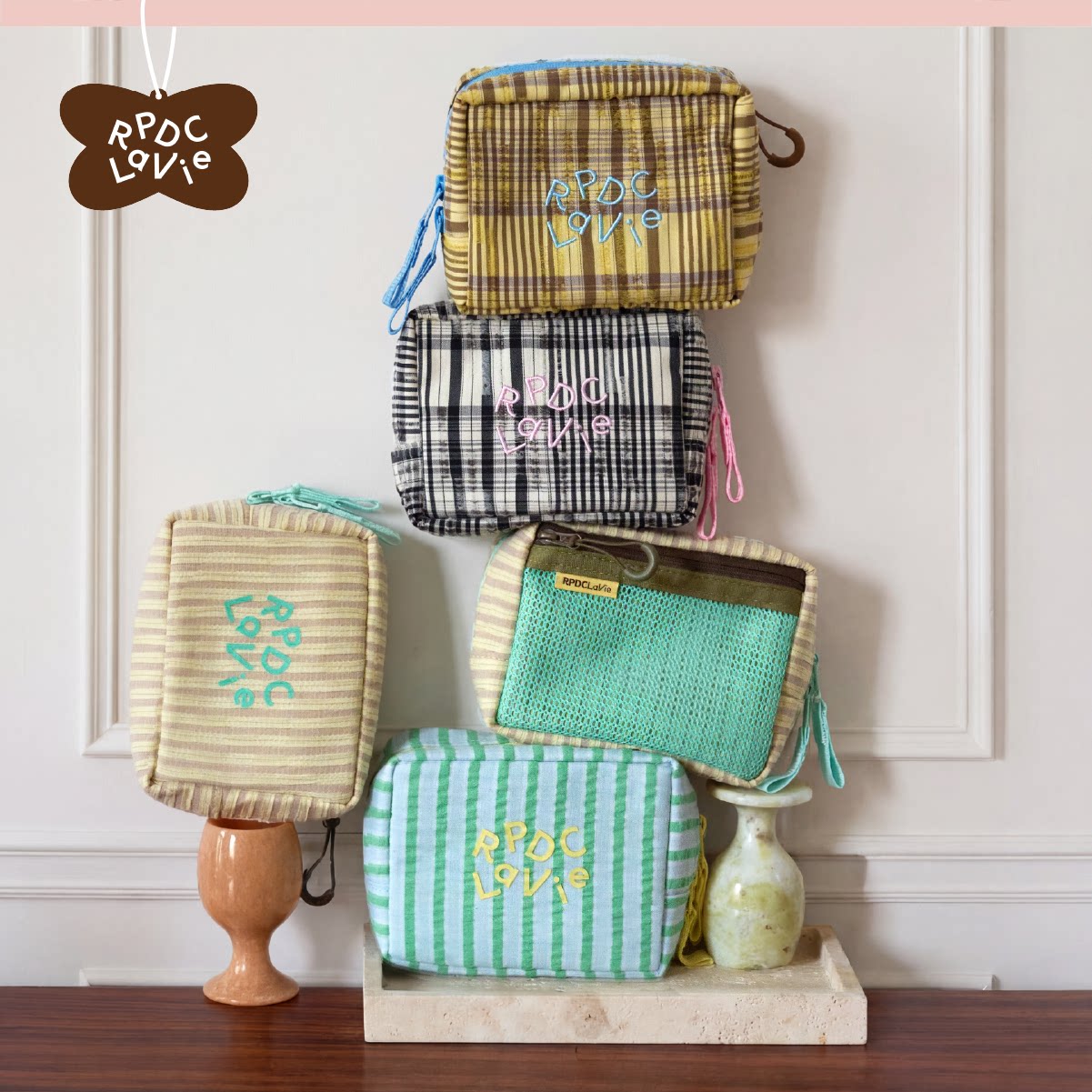 RPDCLaVie「口袋蛋糕」轻便随行方块化妆包飞机随行包相机收纳包