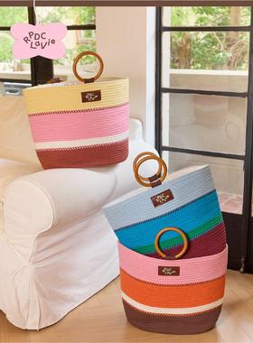 RPDCLaVie「收藏假日」原创脏衣篓超大容量编织筐衣服收纳筐rpdc