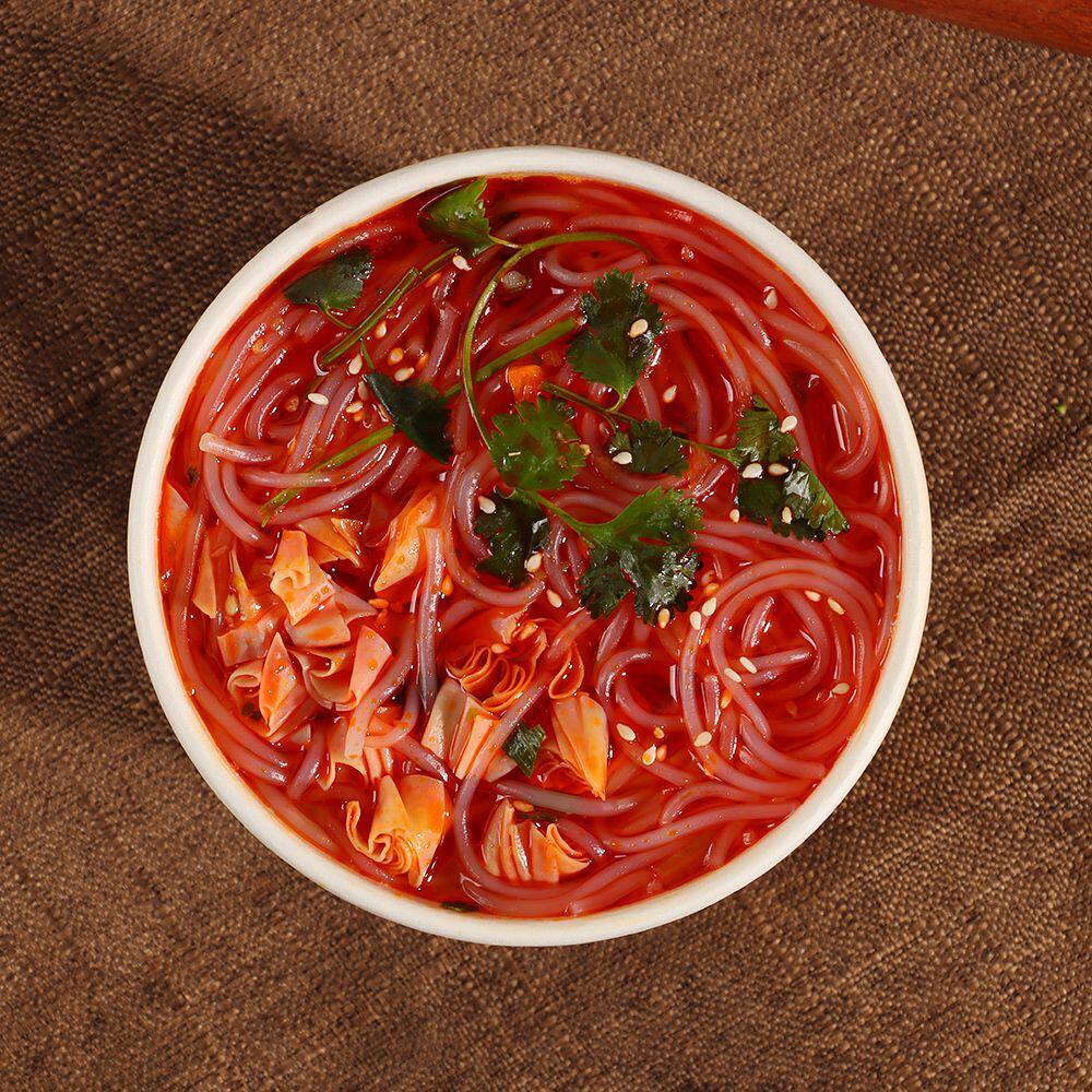 蒜蓉花甲粉酸辣粉免煮方便速食正宗粉丝米线食品懒人夜宵桶装整箱