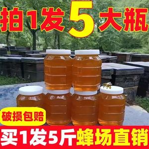 土蜂蜜正品天然正宗蜂巢蜜农家自产纯正原味野生百花洋槐枣花结晶，可领1元优惠券
