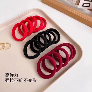 红色头绳2026新款高端扎高马尾本命年橡皮筋发绳高弹力发圈发绳女
