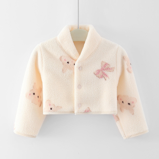 秋冬儿童法兰绒护肩婴儿睡觉颈椎保暖护肩膀用宝宝胳膊防冻衣长袖