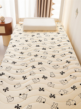 2026新款A类水洗棉加厚床垫学生宿舍寝室垫地铺睡垫90*190-学生款