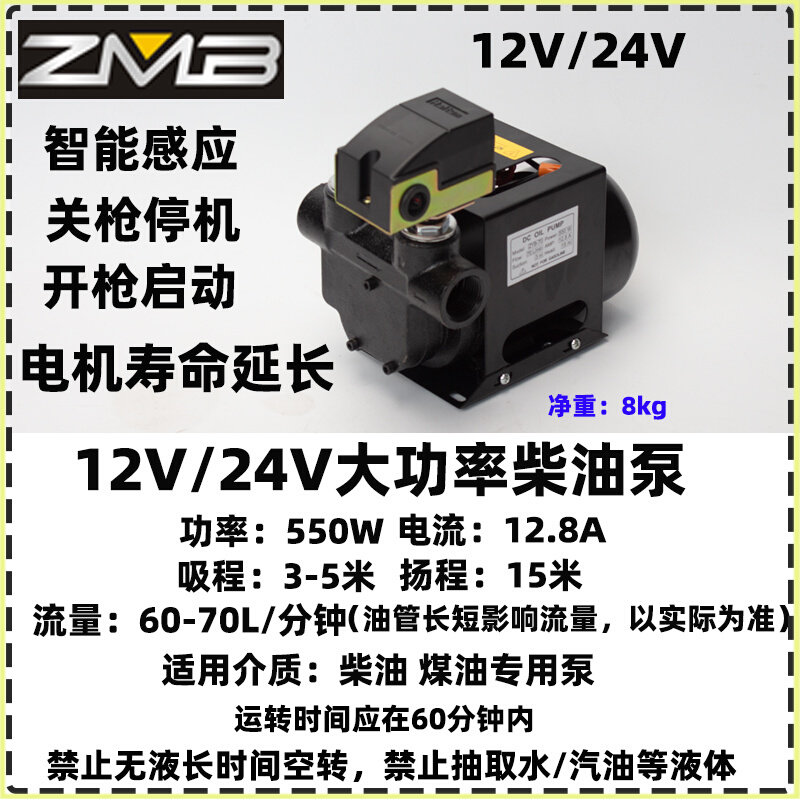 抽电动启停智能加油泵自吸泵定制12v24v220v抽油泵柴油直流大功率