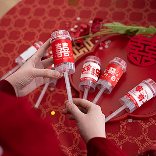 婚庆喷花筒推推乐花瓣筒礼炮备婚结婚用品礼花婚礼装饰撒花用品