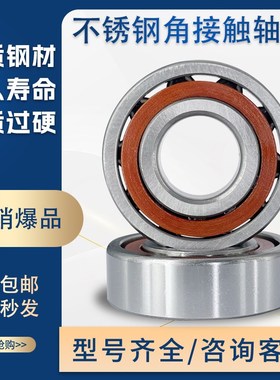不锈钢角接触轴承 S7215 S7216 S7217 S7218 S7219 S7220 B