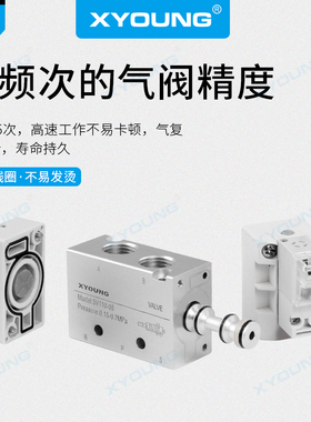 气动高频电磁阀5V11006B050/亚德客型电池阀HBA110/DC24端子式接