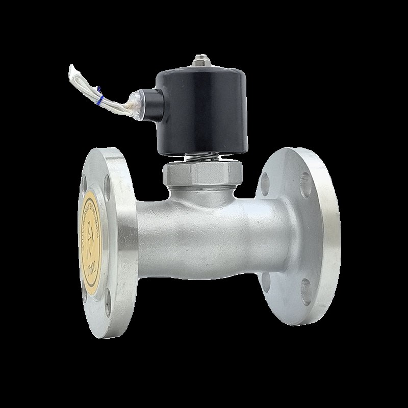 ZBSF不锈钢常闭法兰蒸汽电磁阀ZQDwF 220V24V高温开关阀DN1520254