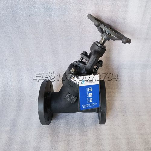 Y型锻钢法兰截止阀J45H-16C/25C承插焊接J65H-16C 锻钢A105截止阀