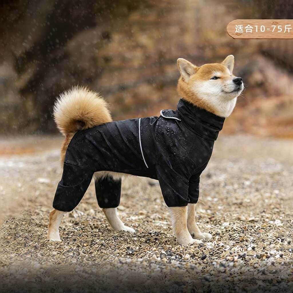 宠物狗狗雨衣四脚防水全包冲锋衣