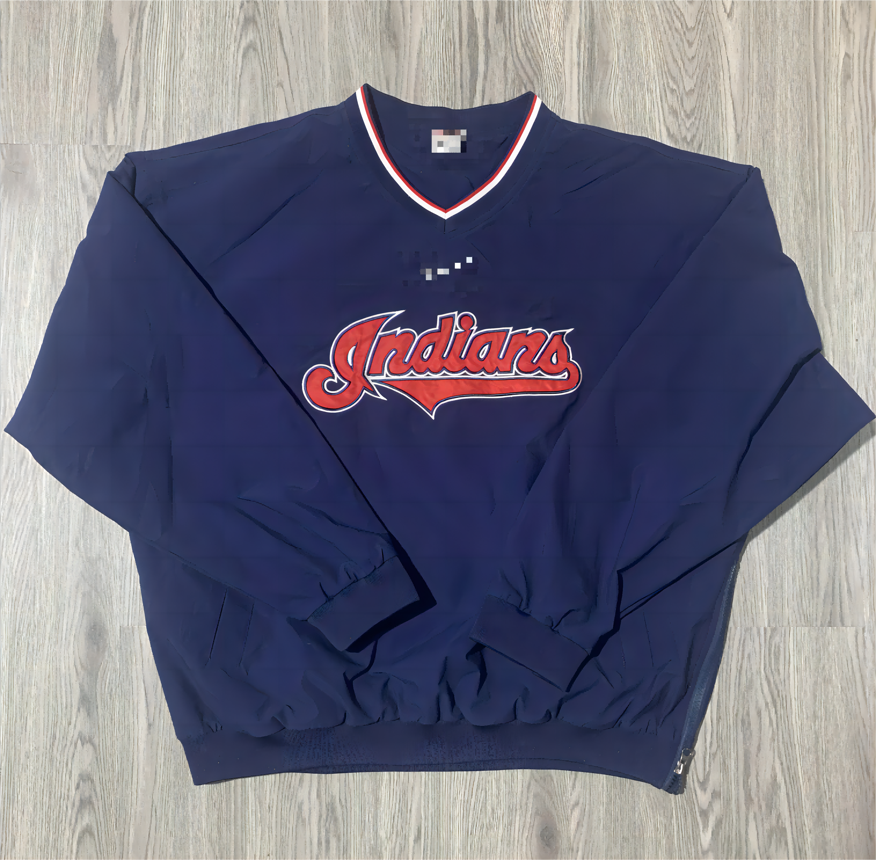 vintage 古着 90sv领卫衣贾斯丁比伯同款防风双层美式外套夹克