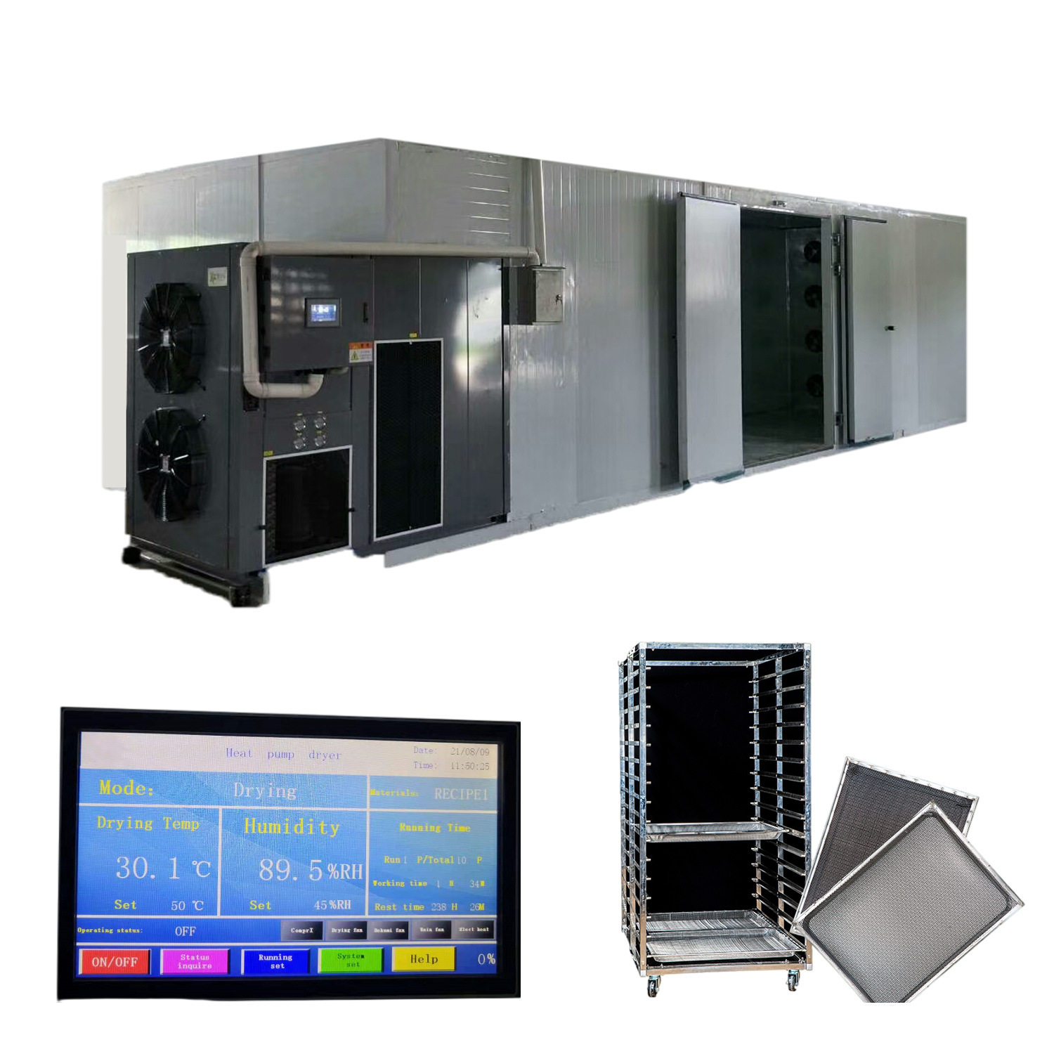 出口热泵干机 Heat pump dryer drying machine Banana Apple