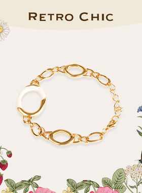 2025新品RC Retro Chic意大利复古时尚首饰 涟漪环形手链精致
