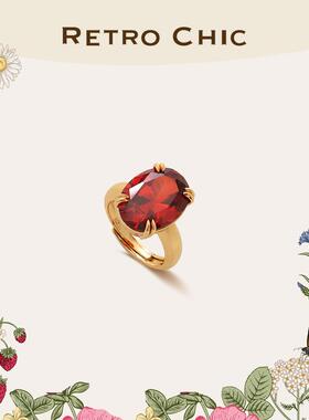 【圣诞礼物】RC Retro Chic意大利复古时尚首饰 香水车厘子戒指