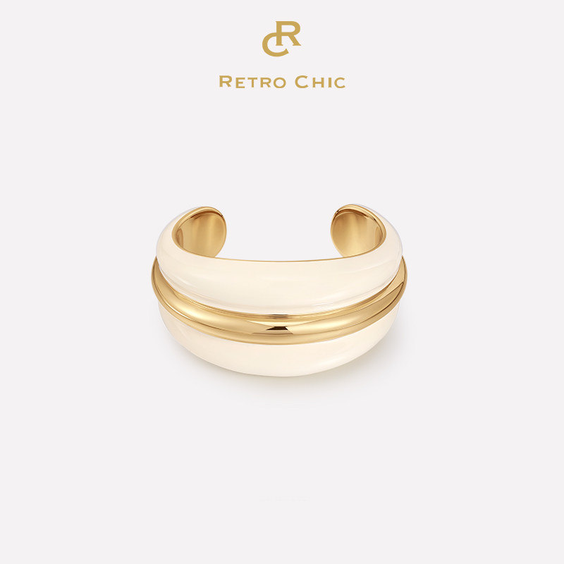 【蓝盈盈同款】RC Retro Chic意大利复古时尚首饰 奥斯珐琅手镯 - 奢境集Luxe Horizon出品