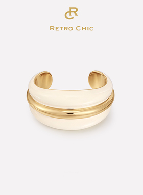 【蓝盈盈同款】RC Retro Chic意大利复古时尚首饰 奥斯珐琅手镯