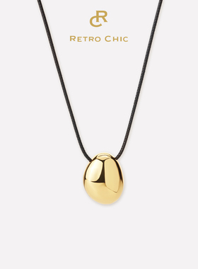 【胡可推荐】Retro Chic意大利时尚首饰 星月圆形项链