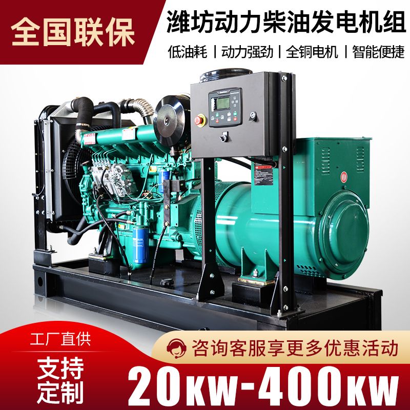 潍坊动力柴油发电机组30