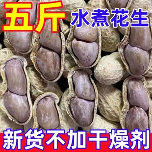 新花生龙岩水煮花生白晒干盐水煮咸干湿烤500gx1袋装 散熟零食五香