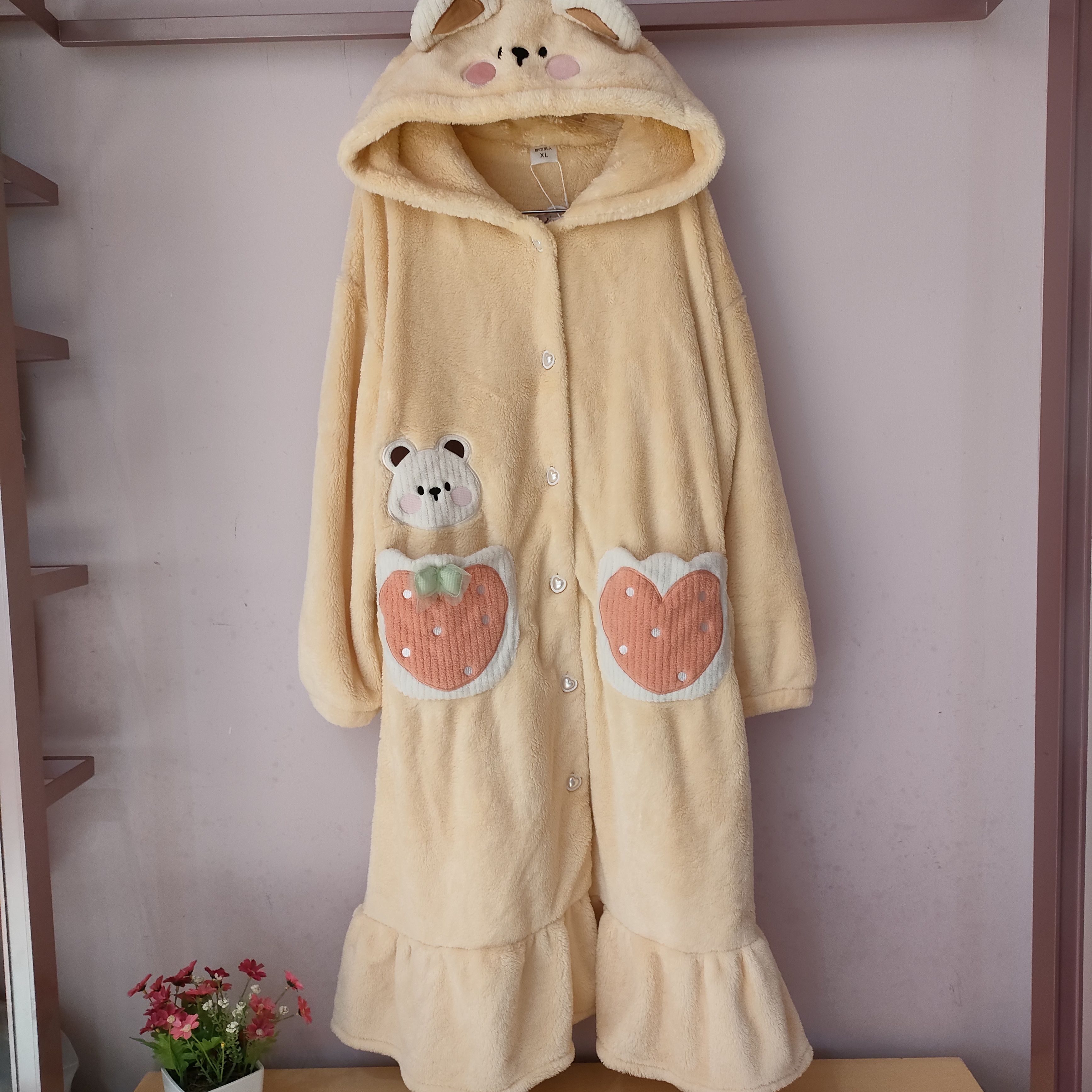 长毛绒家居服都市丽人甜美可爱女