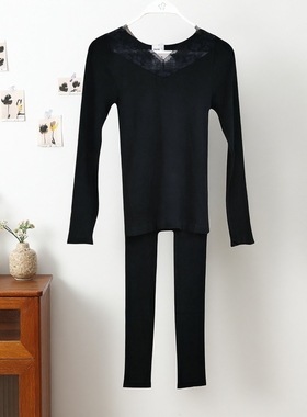 都市丽人保暖内衣LWH3A6蕾丝V领纤体美型高弹无束隐形贴合秋衣