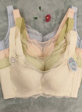 都市丽人新款YBH2J1大胸显小防下垂大罩杯超薄抹胸女士内衣文胸