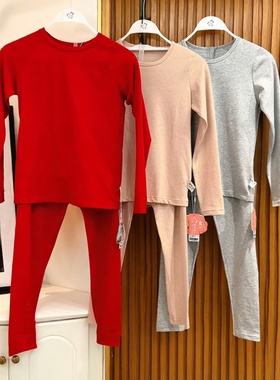 都市丽人新款JWH9A3儿童套装圆领长袖长裤舒适透气保暖秋衣秋裤