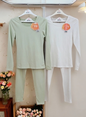 都市丽人女士秋衣LWH1C9纯棉圆领简约舒适柔软亲肤蓄热保暖套装