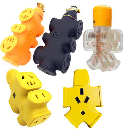 包邮不带线大字木字插无线地拖防水防摔插座接线板多孔插板10/16A