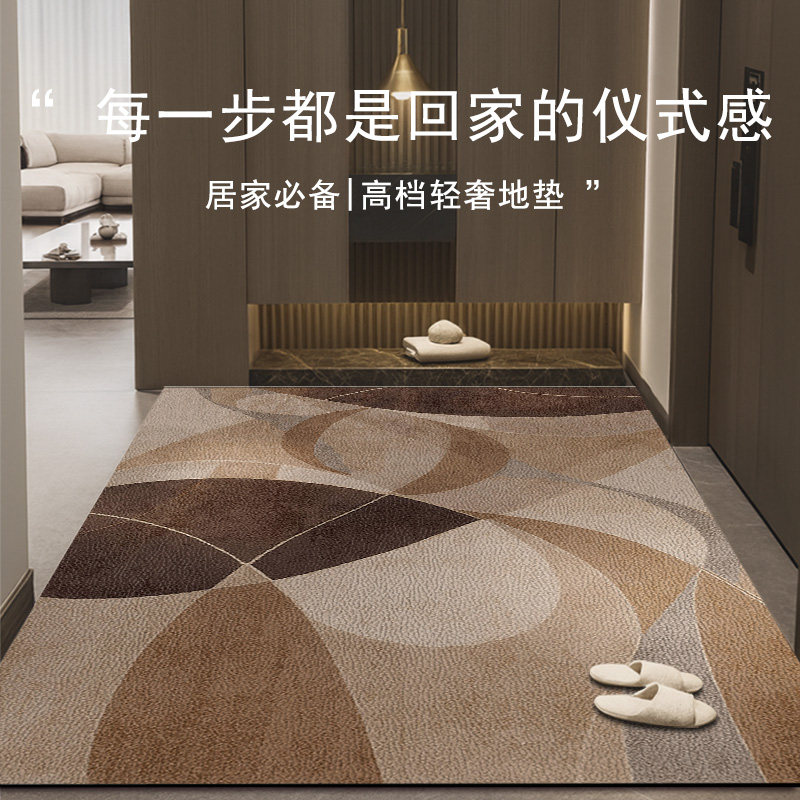 皮革地垫入户门垫进门门口家用轻奢高端踩脚垫可裁剪地毯可擦免洗