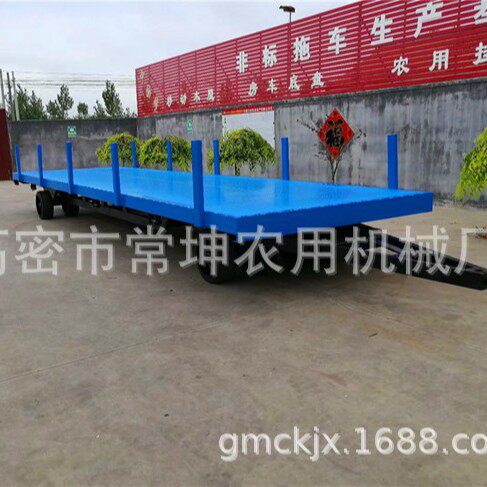 厂家供应   35吨插桩平板拖车  厂内运输车   量大从优