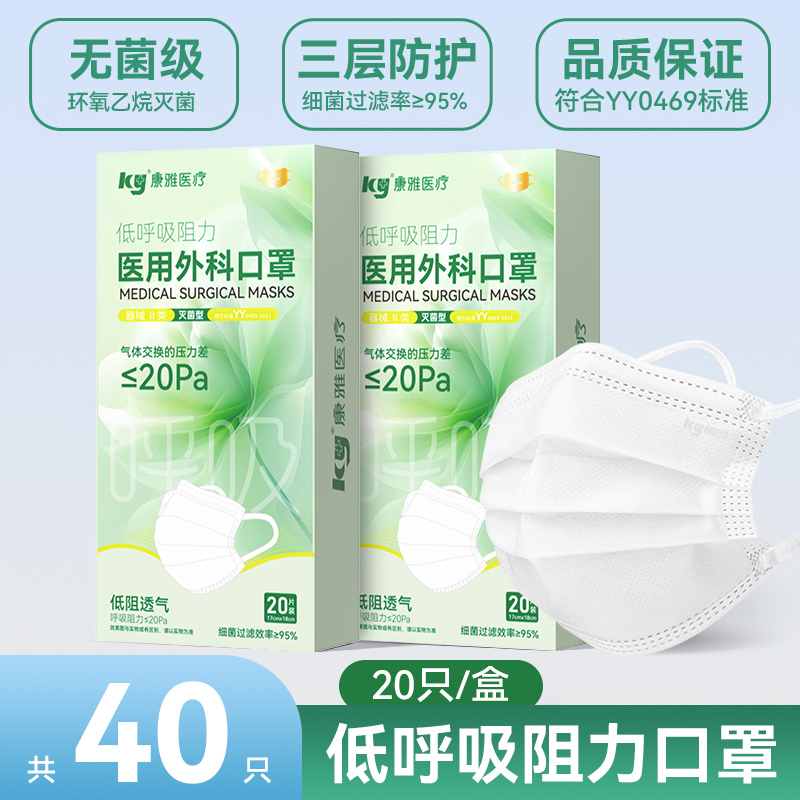 康雅医疗低呼吸阻力透气口罩