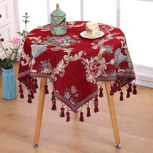精选桌布布艺欧式奢华高档桌垫现代简约小圆桌方长桌加厚盖巾餐桌