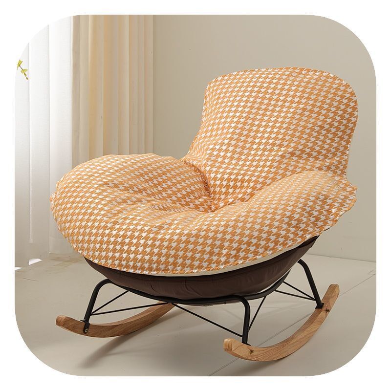 企鹅摇椅防滑单个椅子单人沙发垫替换套罩盖布摇椅懒人躺椅垫坐垫