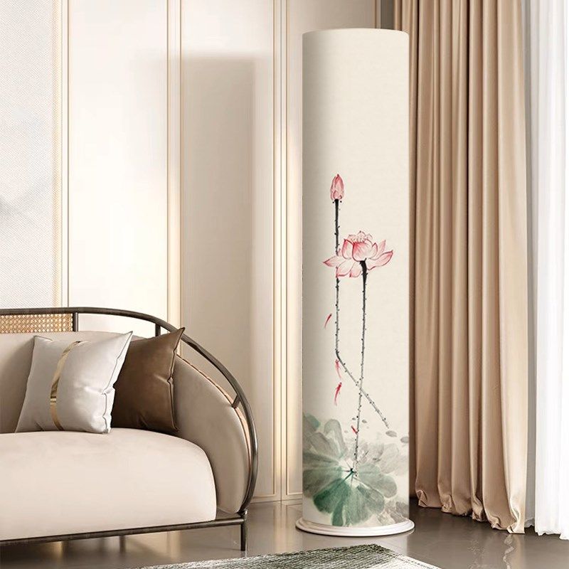 精选新中式空调防尘罩立式圆柱形通用柜机专用全包挡风空调套盖布