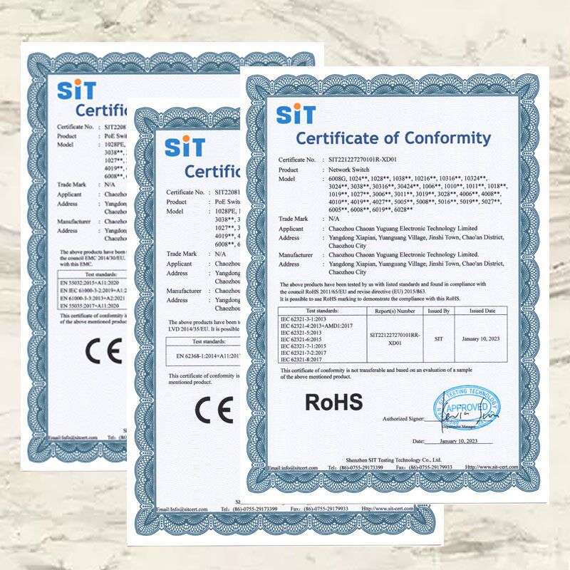 宇光工程级POE交换机百兆千兆标准4口8口16口24口国标机POE交换机