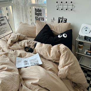 日式 简约柔软被套单件180x220cm宿舍单双人1.5m米被单150x200x230