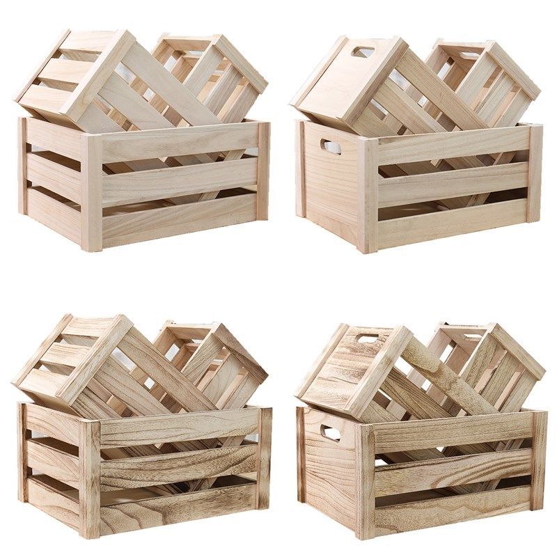精选实木木框箱收纳木条箱子超市陈列展示长方形木箱装饰道具木筐,收纳整理,收纳箱,淘宝优惠券,粉丝福利购,淘宝优惠卷
