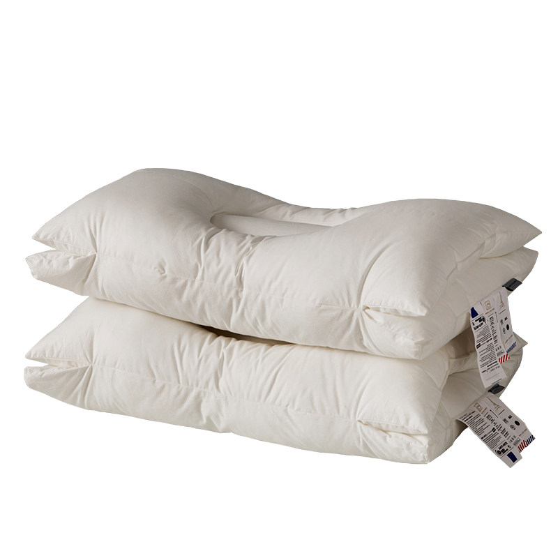 护颈椎枕头枕芯一对装中低枕单人助睡眠家用睡觉专用不塌陷不变形