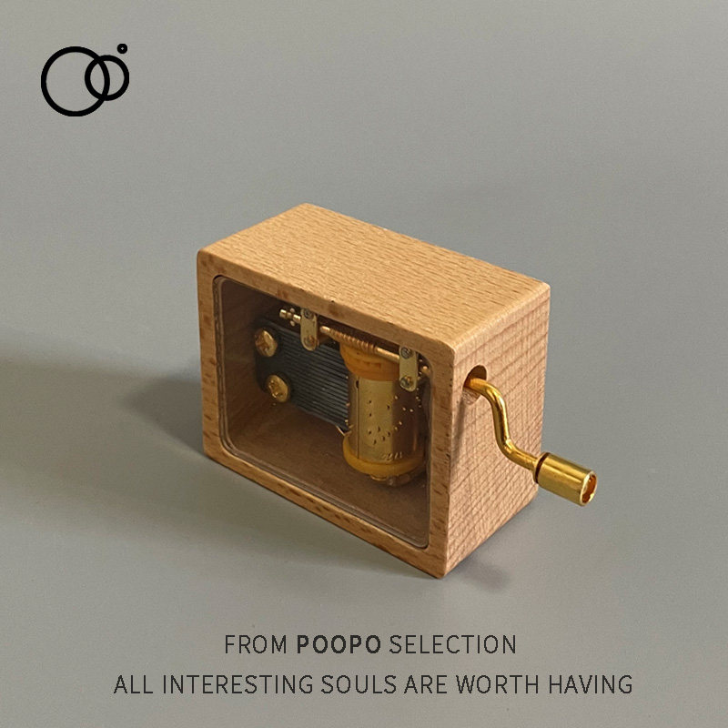 手摇八音盒木质卡农千与千寻治愈实木迷你音乐盒女生生日创意礼物