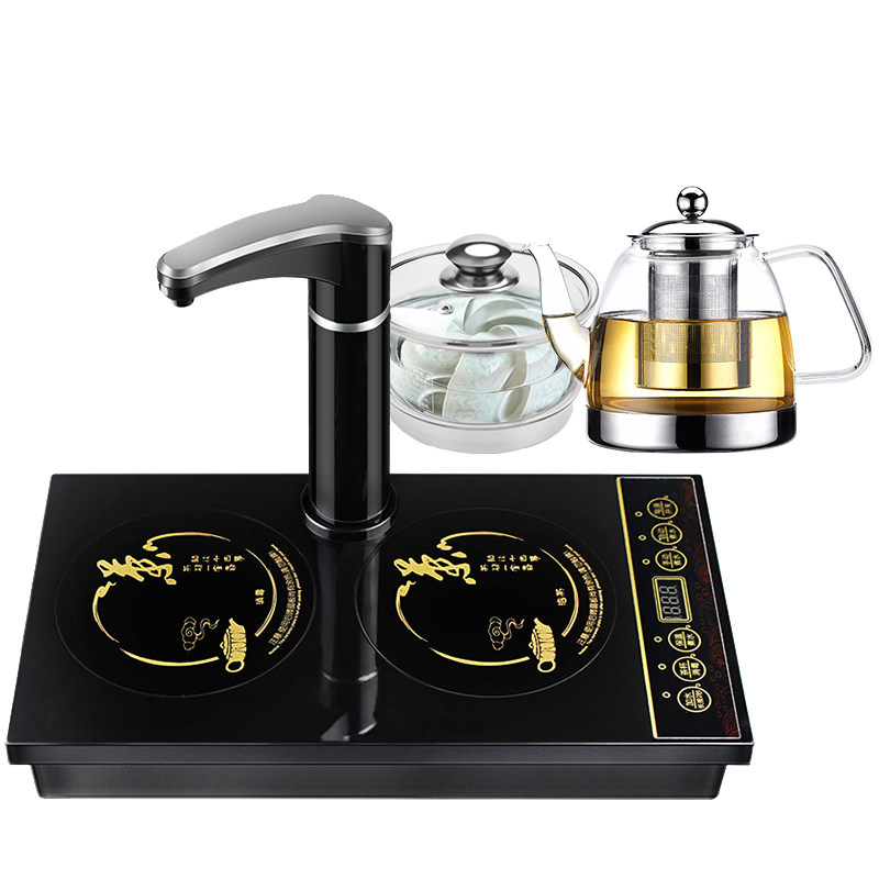 盈悦电茶炉电磁茶炉平板茶几电磁炉嵌入式茶桌平底茶台烧水壶一体