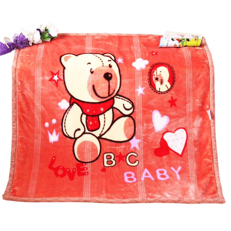 精选毛毯被子秋冬双层加厚珊瑚绒云毯儿童午睡盖毯拉舍尔婴儿超柔