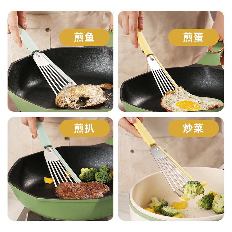 原森太炒菜铲子硅胶锅铲不粘锅专用家用煎饼煎鱼煎牛排蝴蝶铲煎铲