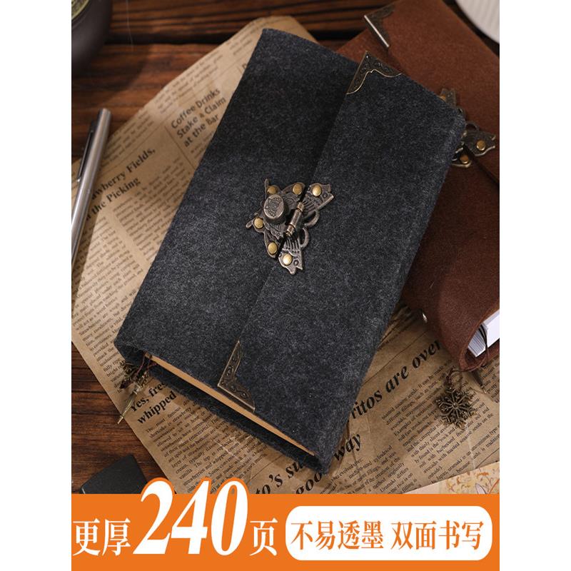 定制创意复古风格学生笔记本商务记事本A5B6活页本相册绘2孔6孔本