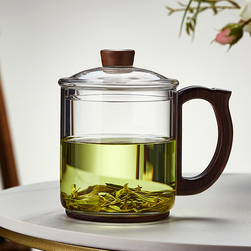 精选茶杯大号650ml玻璃杯个人专用办公室喝茶杯子绿茶杯带把手泡,餐饮具,茶杯,淘宝优惠券,粉丝福利购,淘宝优惠卷