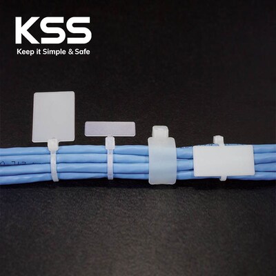 KSS标签扎带MCV-200S标牌扎带记号扎带白色凯士士标示扎带